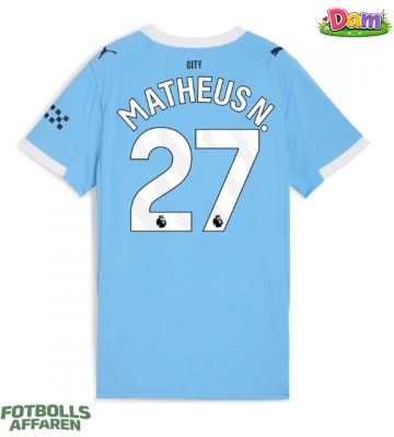 Manchester City Matheus Nunes #27 Hemmatröja Kvinnor 2025-26 Kortärmad
